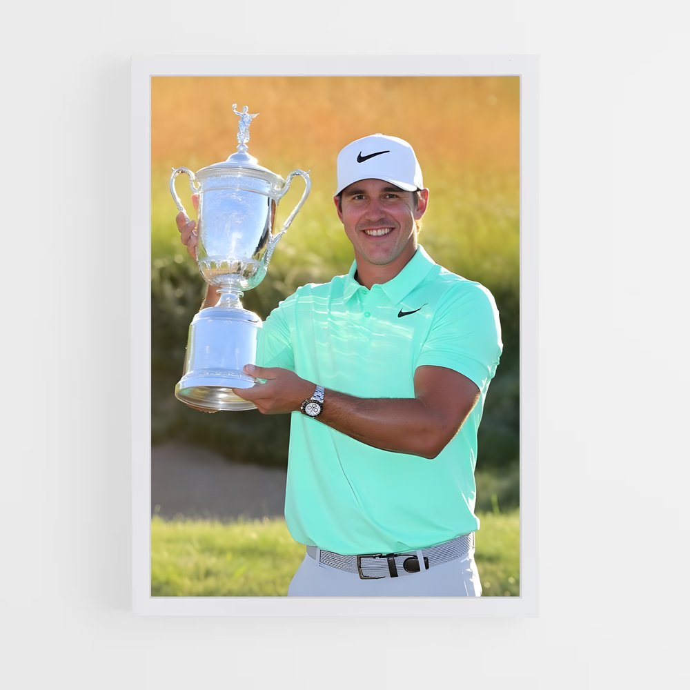 Poster Le Triomphe de Koepka – affiche Golf (vue 3)